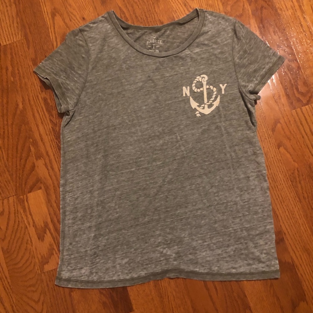 NY heather green favorite T